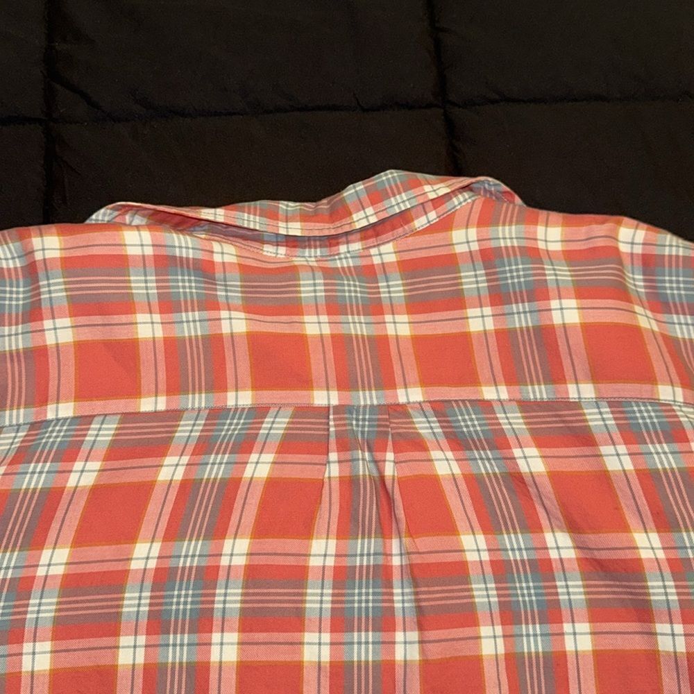 Red Plaid Button-Up Shirt - Picture 8 of 8